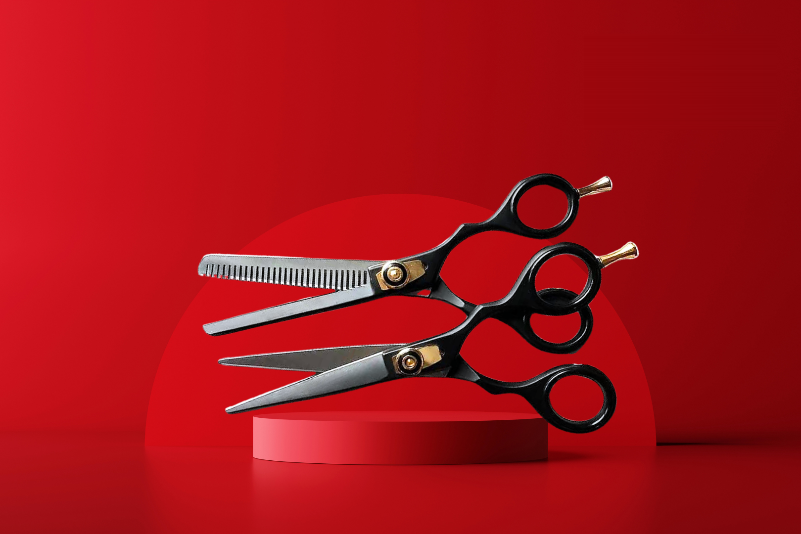 Noir cutting and thinning shear combo